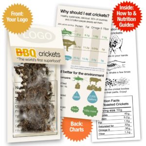 BBQ Whole Roasted Crickets Sample