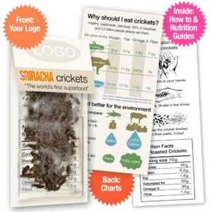 Sriracha Whole Roasted Crickets Sample